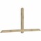 Ekena Millwork Eugene Rough Sawn Timber Gable Bracket, Douglas Fir, 108"W x 45"H x 4"D x 4"F, 10/12 Pitch GBW108X45X0404EUG00RDF - alternate 3